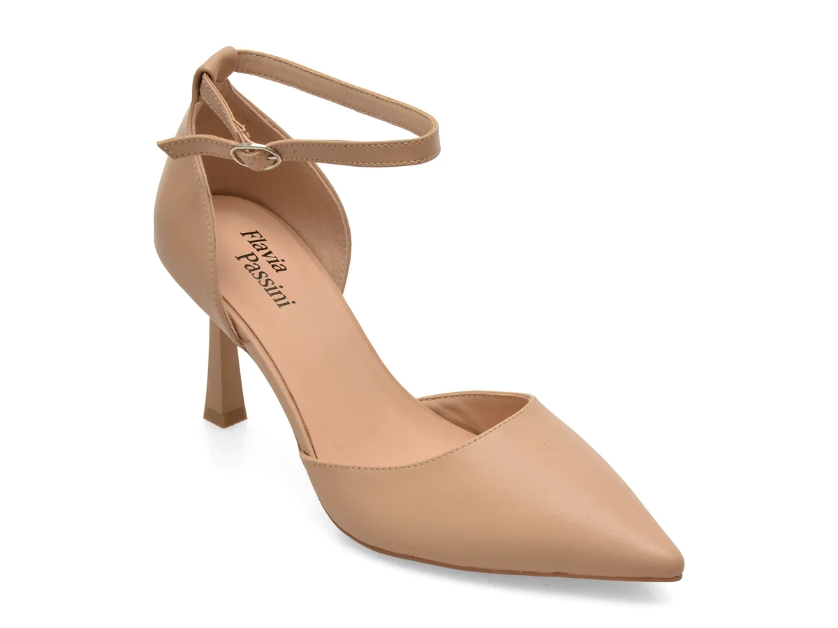 Pantofi eleganti FLAVIA PASSINI nude, A181, din piele naturala
