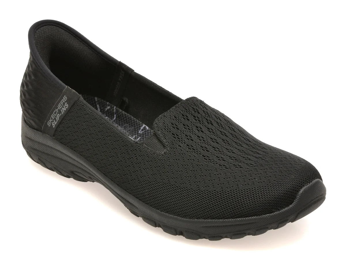 Pantofi sport SKECHERS negri, REGGAE FEST 2.0, din material textil