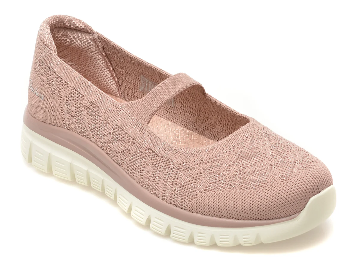 Pantofi sport SKECHERS mov, GRACEFUL, din material textil