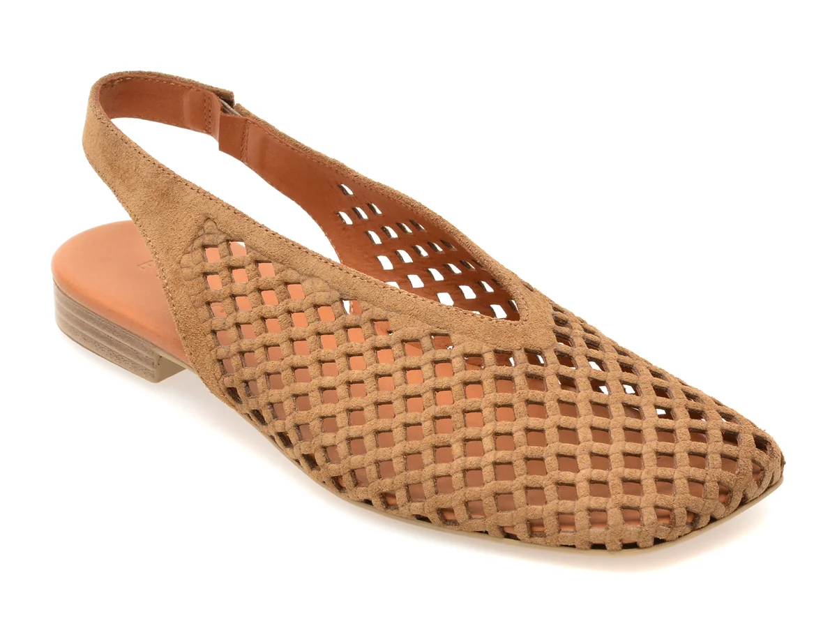 Pantofi EPICA maro, 4351224, din piele intoarsa
