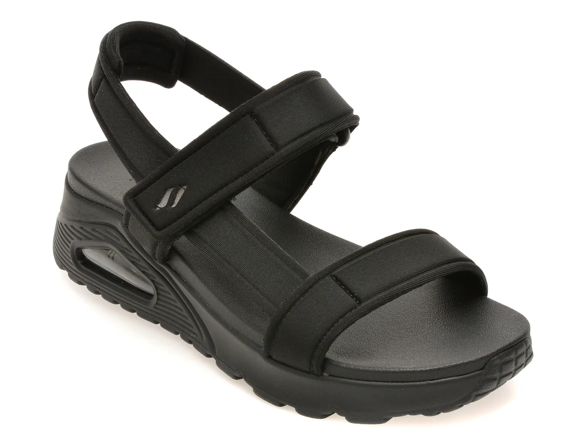Sandale SKECHERS negre, UNO, din material textil