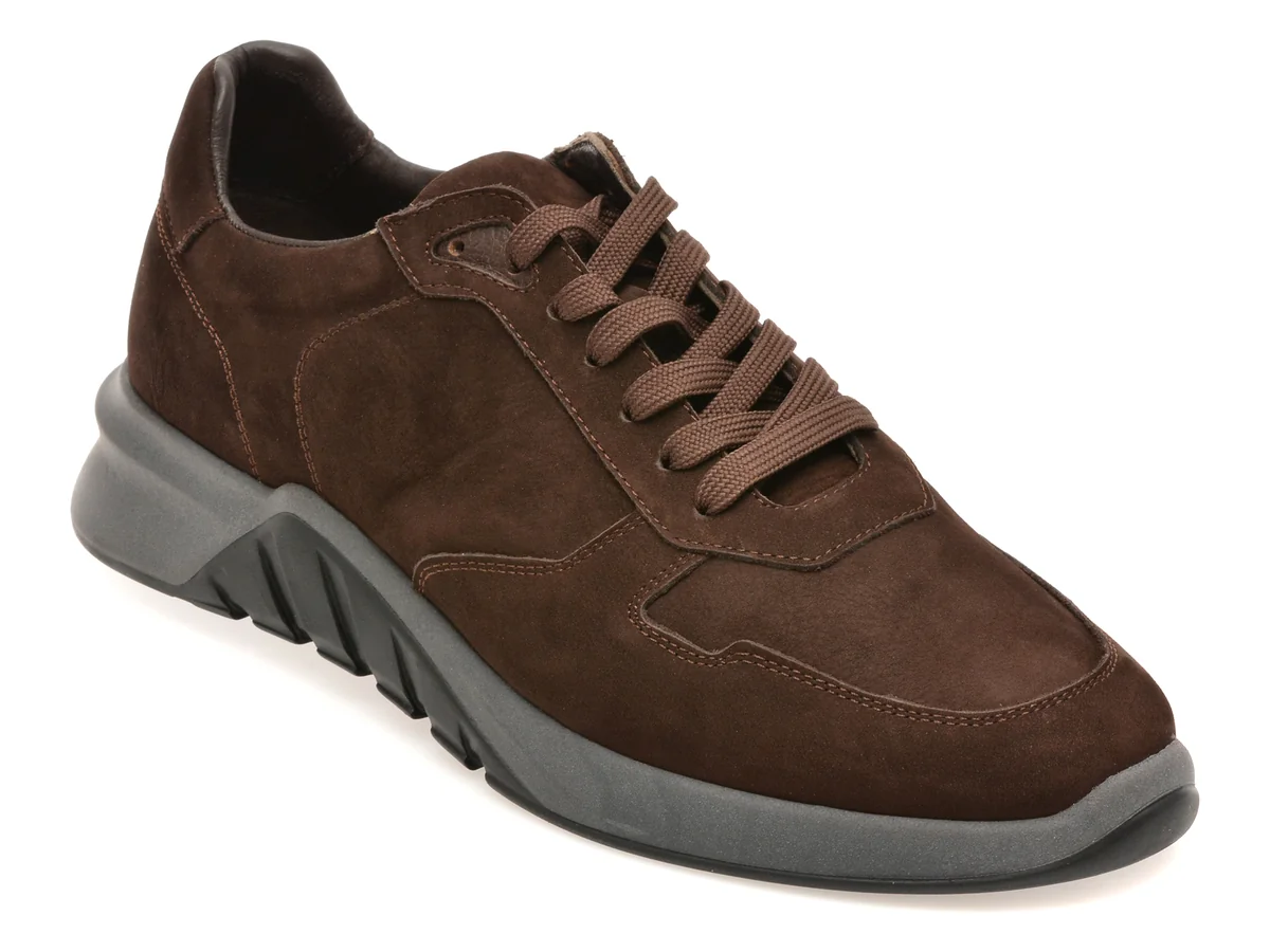Pantofi sport RELAX maro, 2623, din piele intoarsa