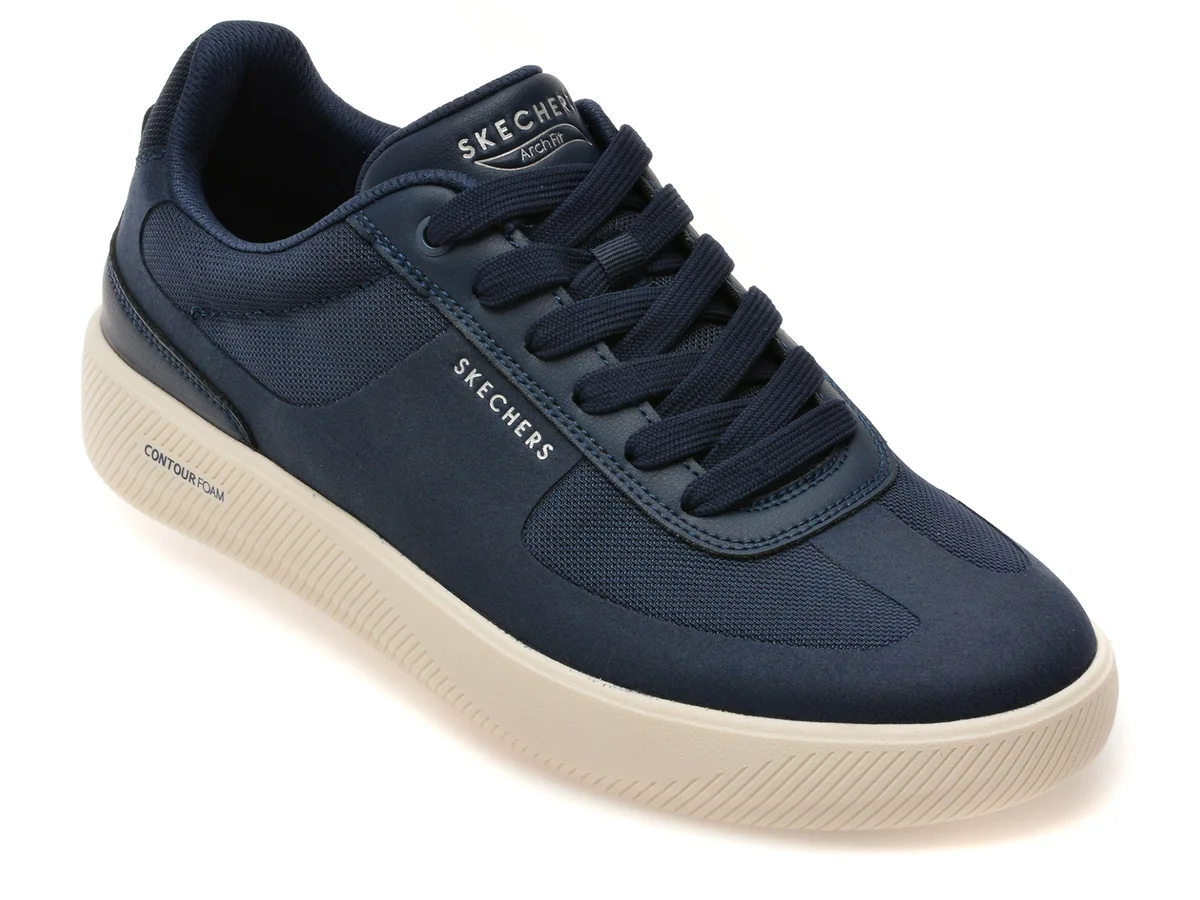Pantofi sport SKECHERS bleumarin, ARCH FIT COURT BREAK, din material textil