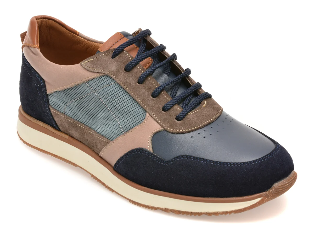 Pantofi sport BITE THE BULLET bleumarin, 3030, din piele naturala