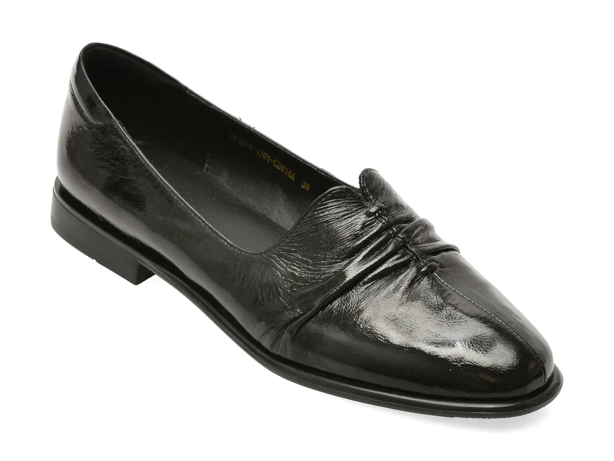 Pantofi EPICA negri, 3F2273, din piele naturala lacuita