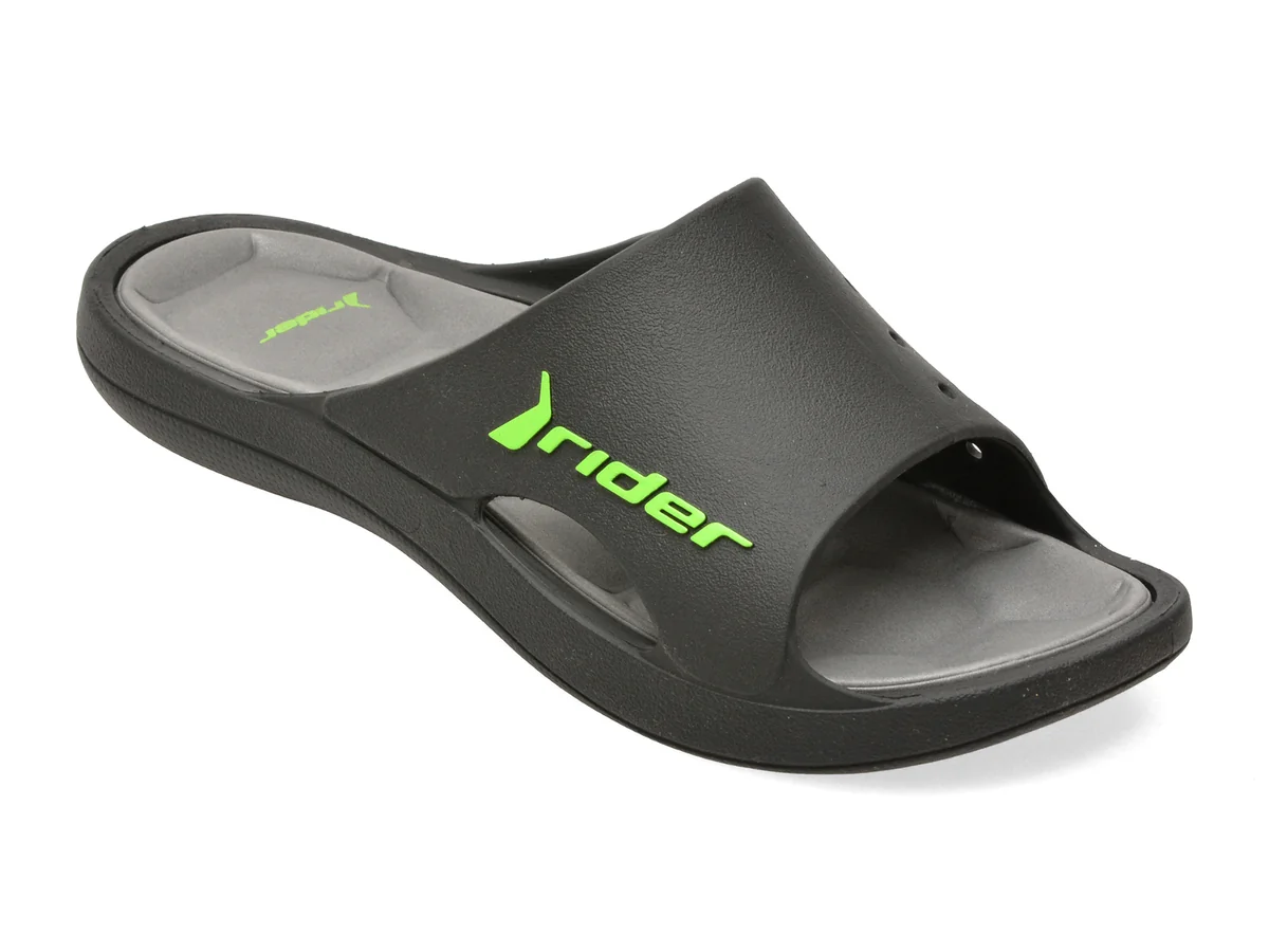 Papuci RIDER negri, 8363235, din pvc