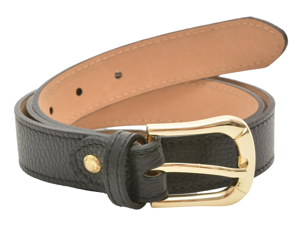 Curea EPICA neagra, F34, din piele naturala