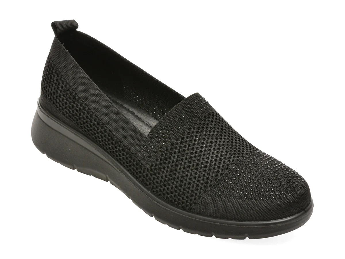 Pantofi sport PASS COLLECTION negri, J860024, din material textil