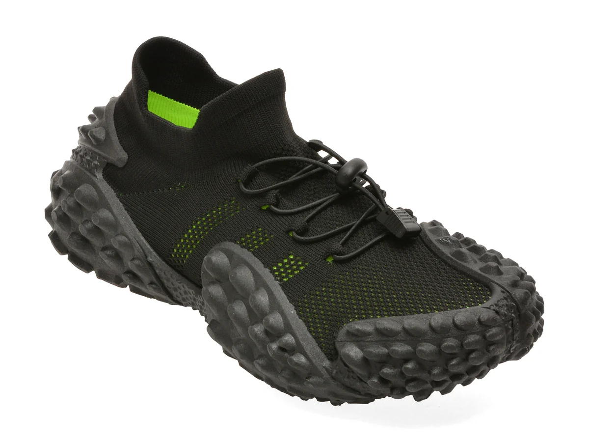 Pantofi sport BITE THE BULLET negri, C6122, din material textil
