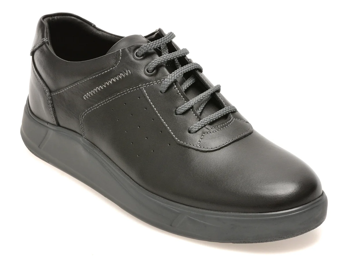 Pantofi sport OTTER negri, 2055273, din piele naturala