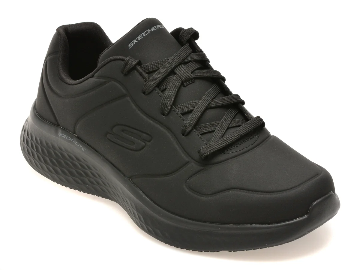 Pantofi sport SKECHERS negri, SKECH-LITE PRO, din piele ecologica