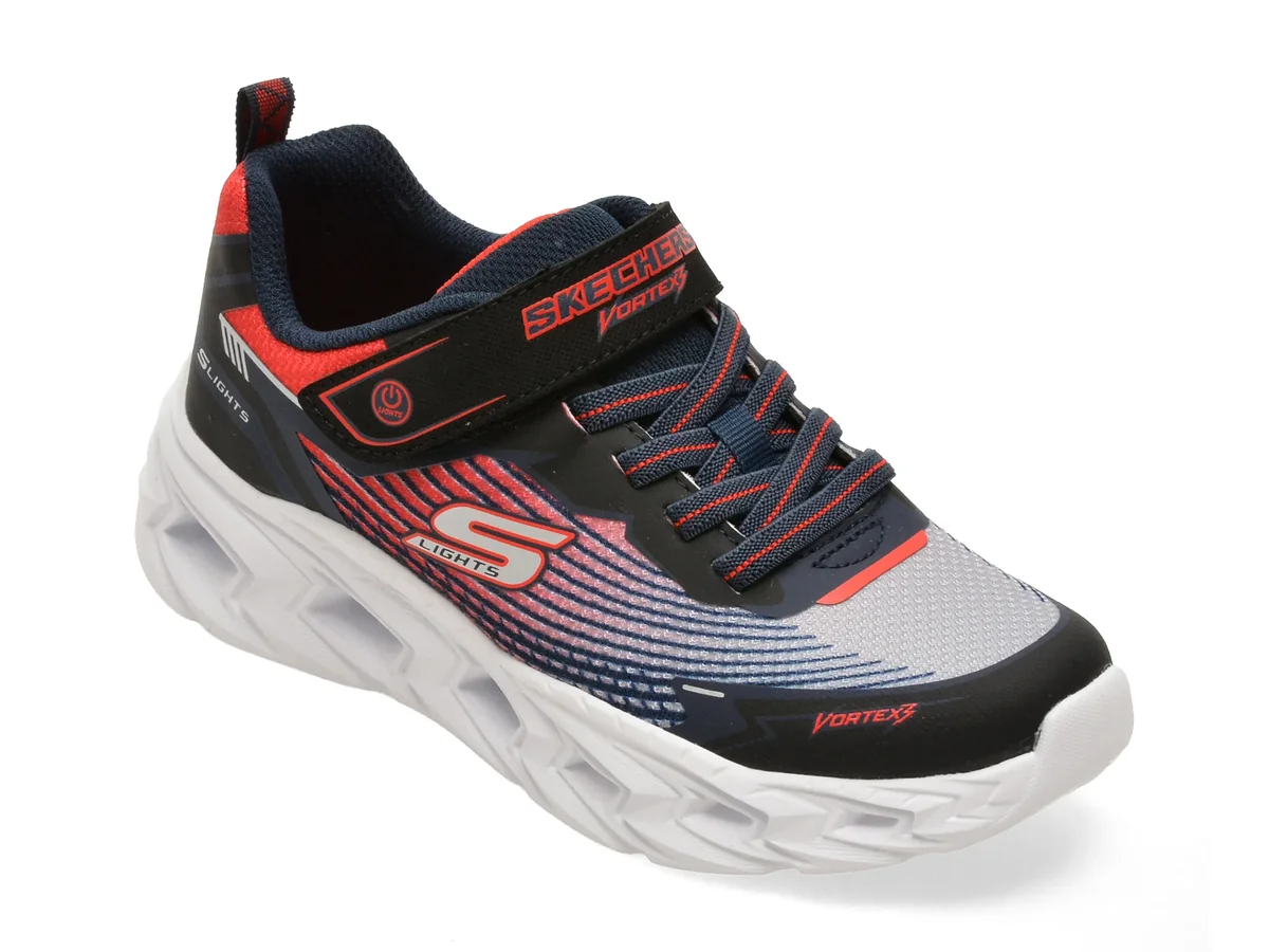 Pantofi sport SKECHERS negri, VORTEX 3.0, din material textil