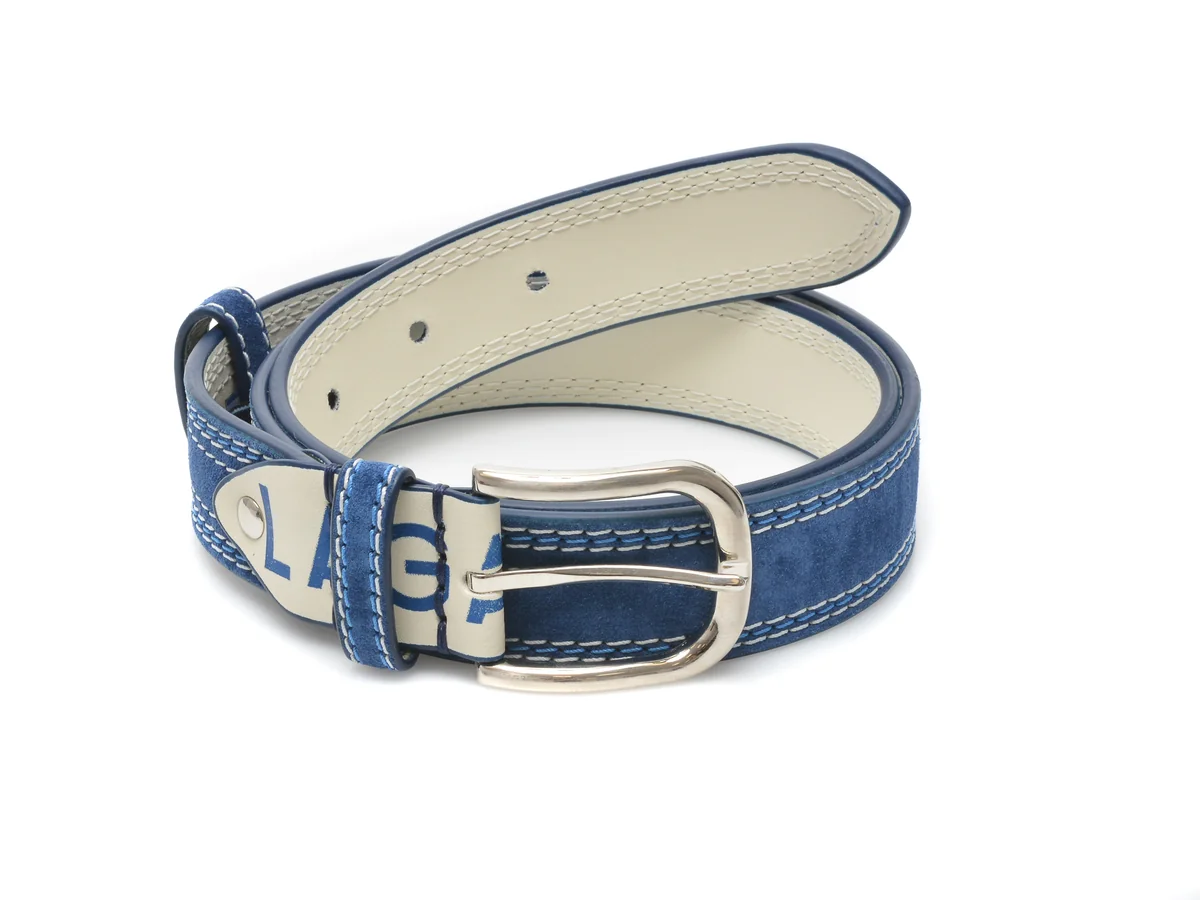 Curea La Galere Albastra, 0771640, Din Piele Intoarsa