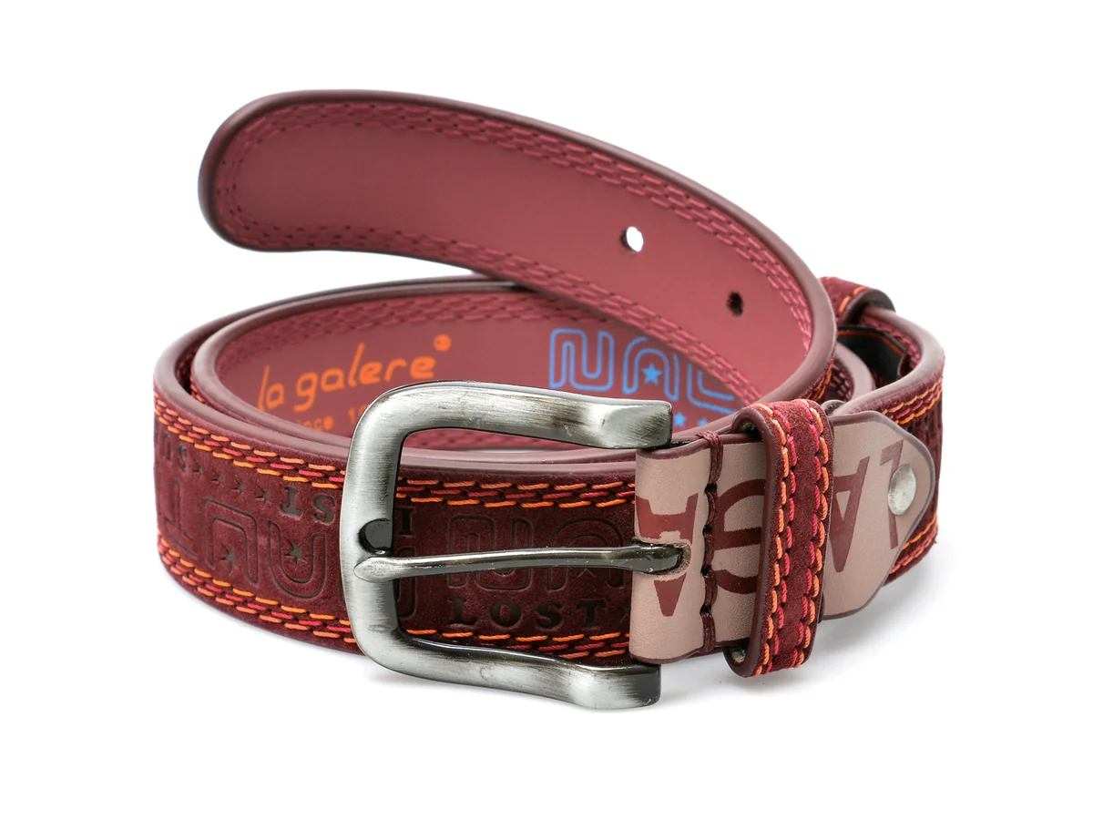 Curea La Galere Visinie, 4871640, Din Piele Intoarsa