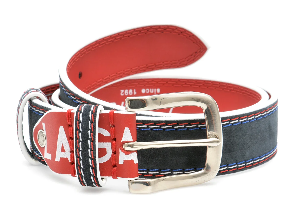 Curea La Galere Bleumarin, 6971640, Din Piele Intoarsa