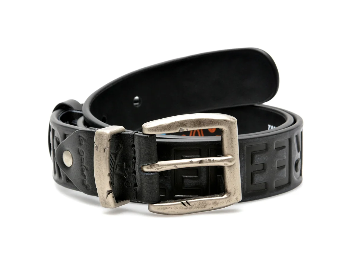 Curea La Galere Neagra, 7871640, Din Piele Naturala