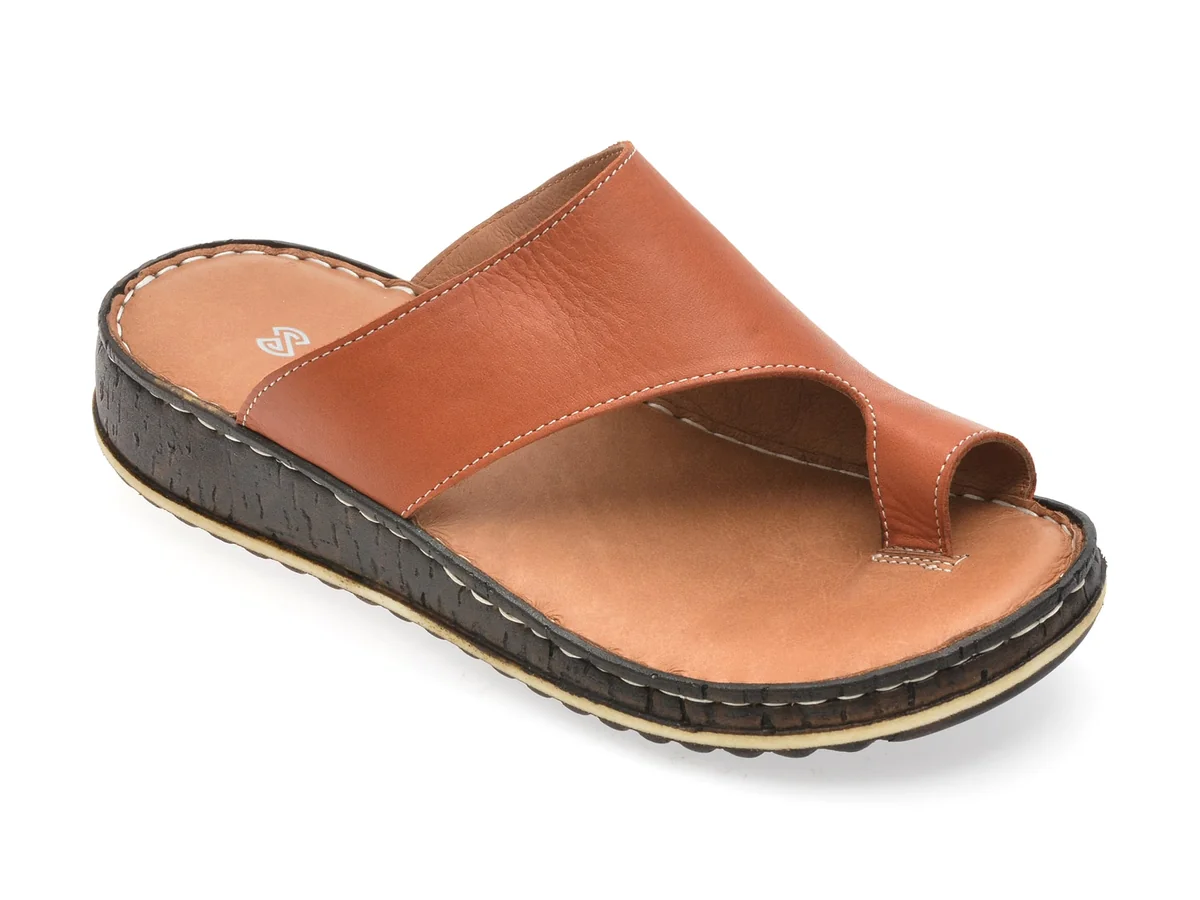 Papuci Shoozy Maro, EV2849, Din Piele Naturala