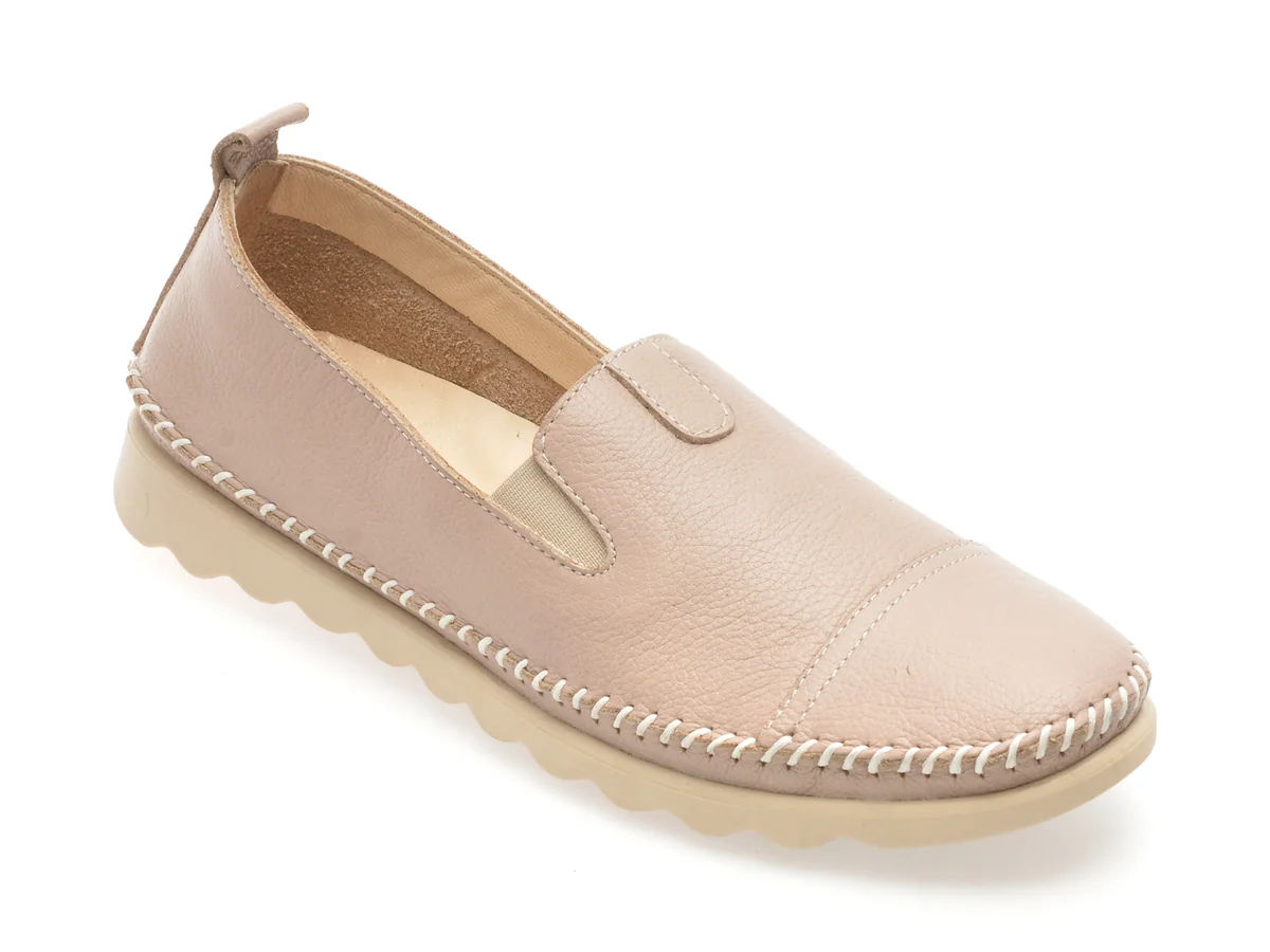 Pantofi Ortoplus Gri, EV2814, Din Piele Naturala