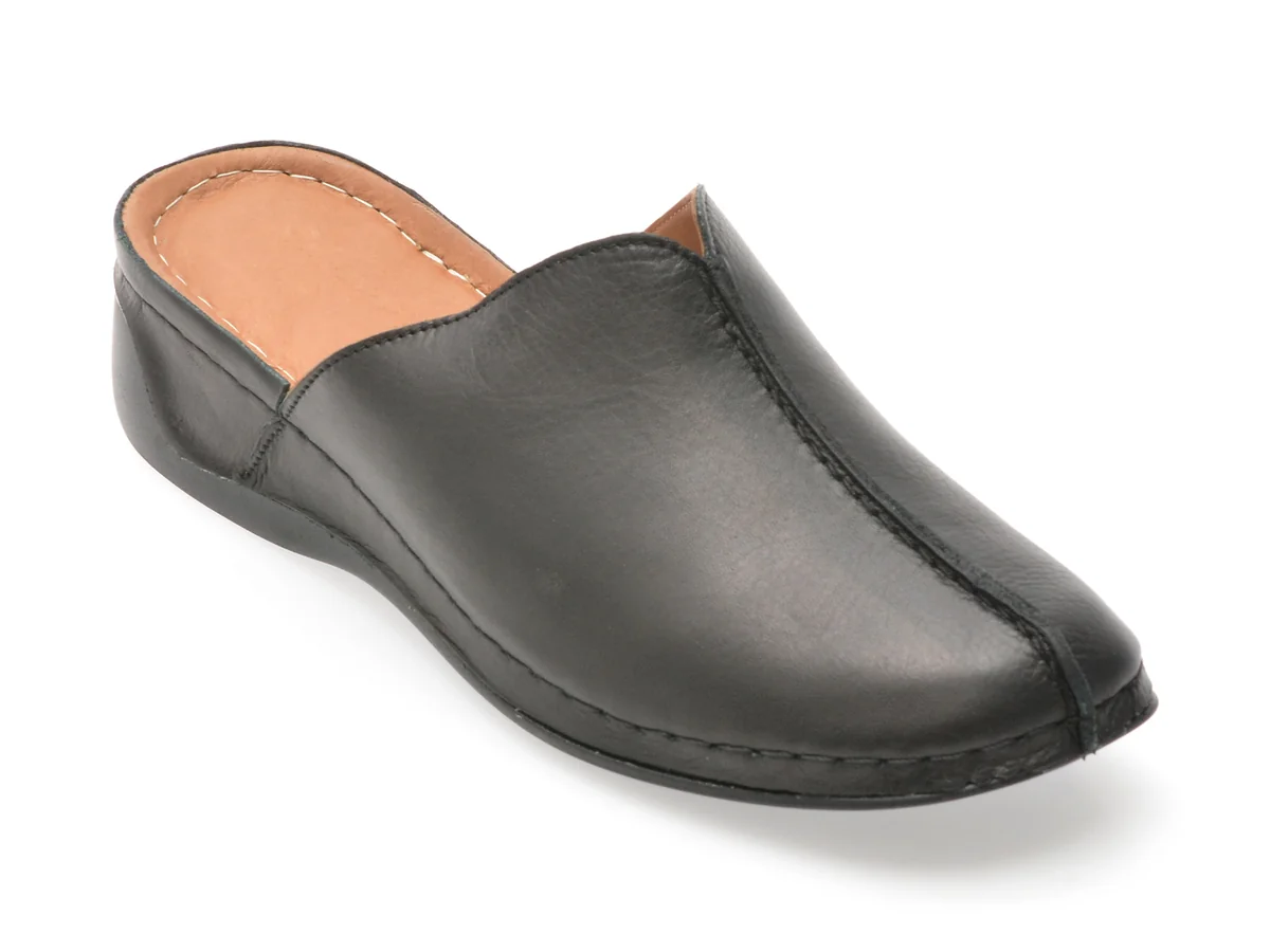 Saboti DR FIT Negri, EV2867, Din Piele Naturala