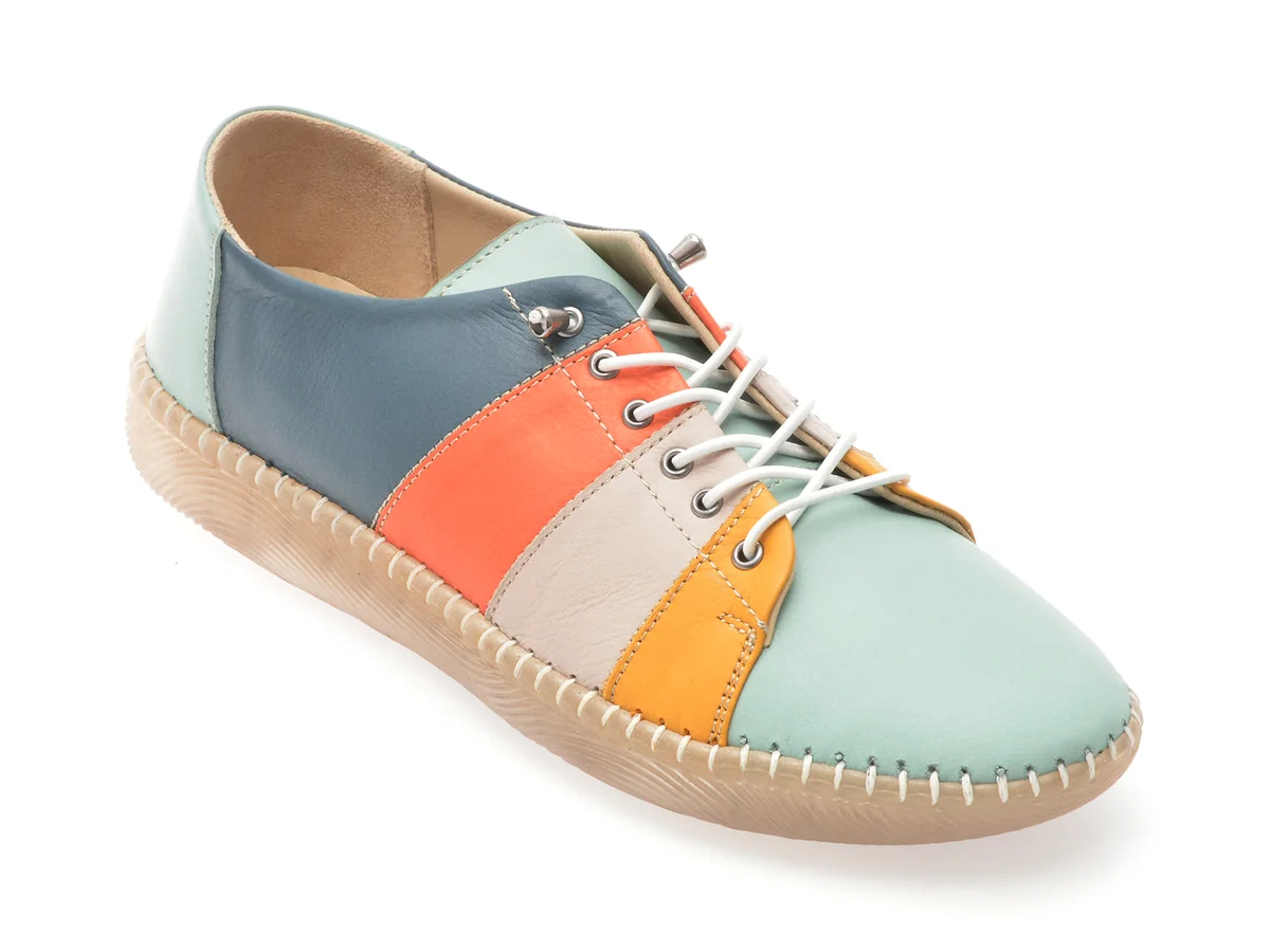 Pantofi SHOOZY Verzi, EV2872, Din Piele Naturală