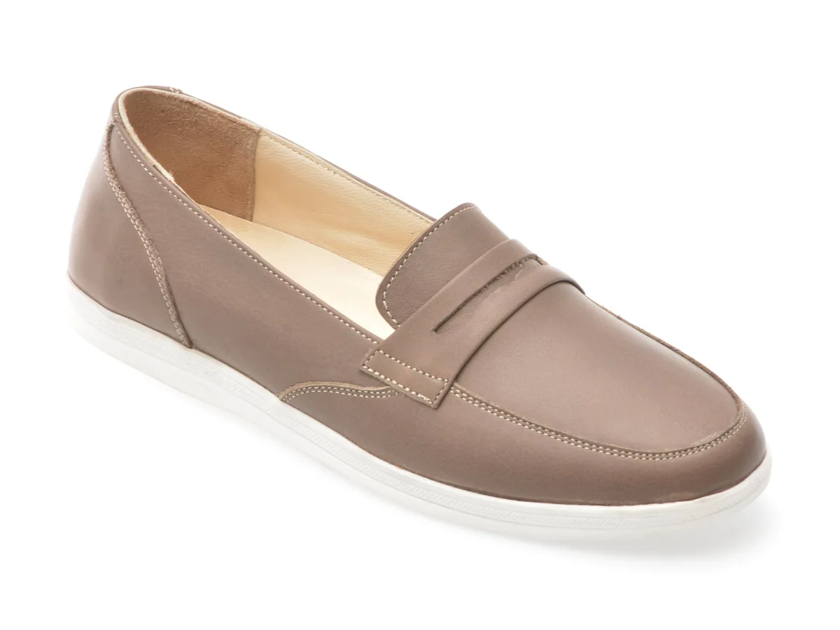 Mocasini Shoozy Verzi, EV2749, Din Piele Naturala