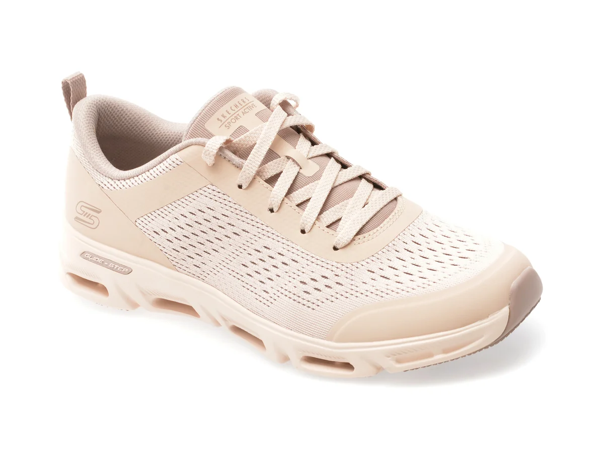 Pantofi Sport Skechers Nude, GLIDE-STEP GRATIFY, Din Material Textil