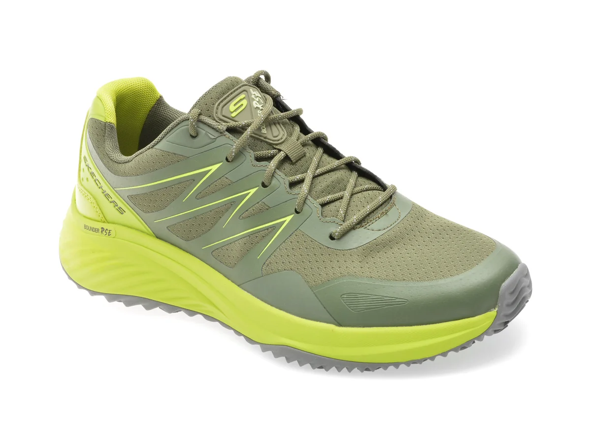 Pantofi Sport Skechers Kaki, Bounder RSE, Din Material Textil