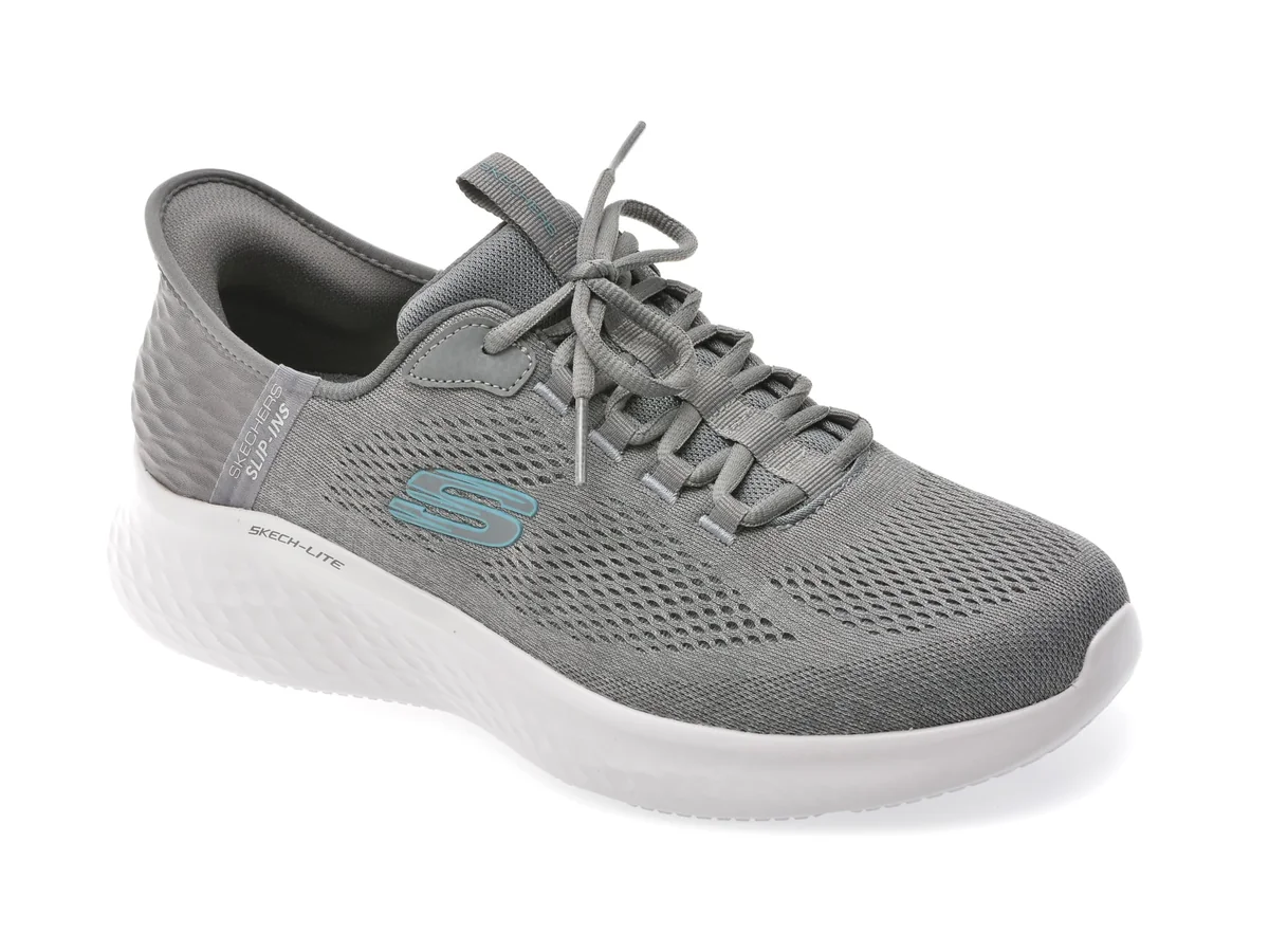 Pantofi Sport Skechers Gri, SKECH-LITE PRO, Din Material Textil