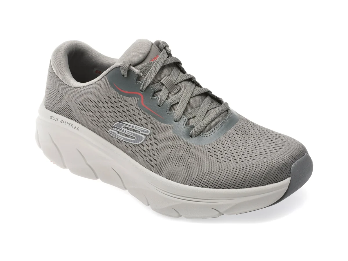 Pantofi Sport Skechers Gri, D LUX WALKER 2.0, Din Material Textil