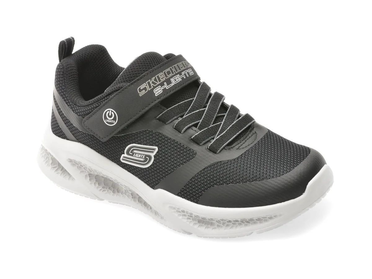 Pantofi Sport Skechers Negri, METEOR-LIGHTS, Din Material Textil
