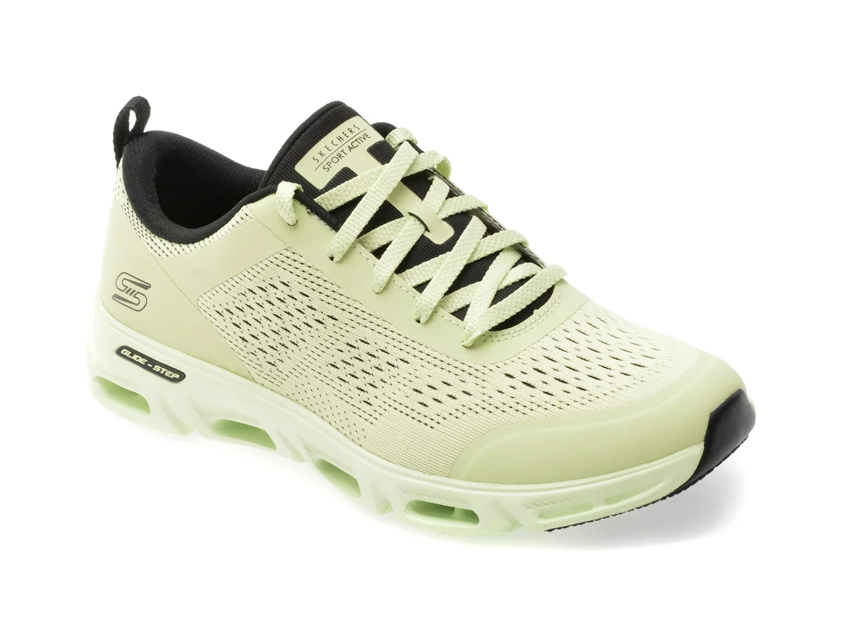Pantofi Sport Skechers Verzi, GLIDE-STEP GRATIFY, Din Material Textil