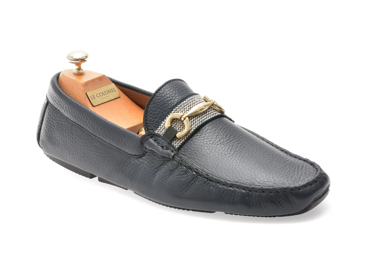 Mocasini Eleganti Le Colonel Bleumarin, 60863, Din Piele Naturala
