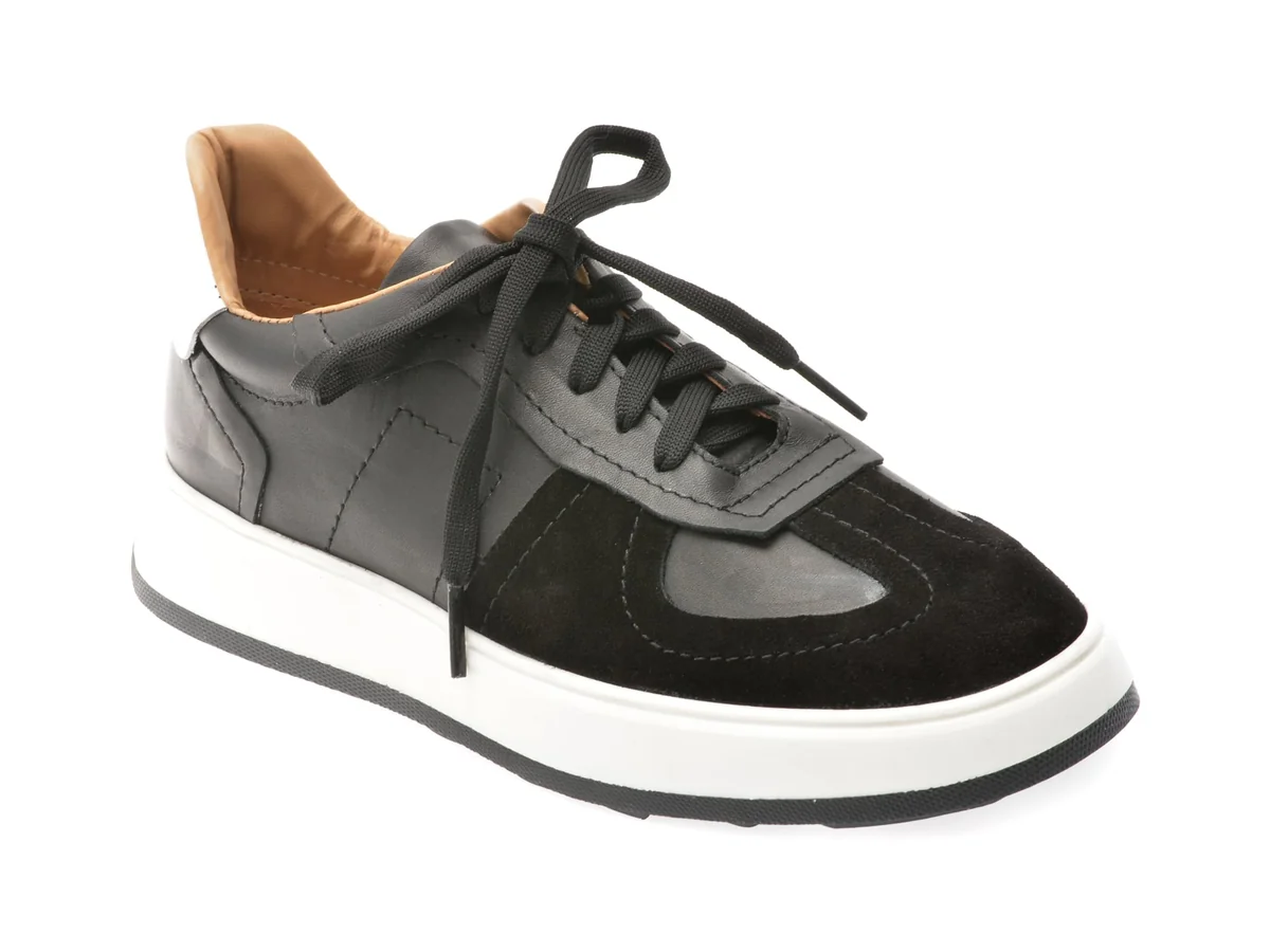 Pantofi Sport Flavia Passini Negri, T6, Din Piele Naturală