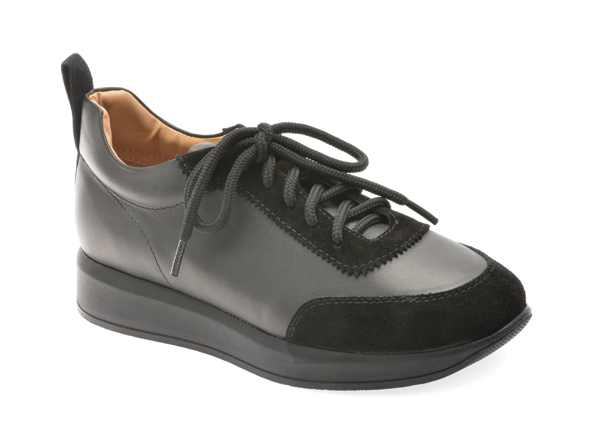 Pantofi Sport Flavia Passini Negri, P3, Din Piele Naturala