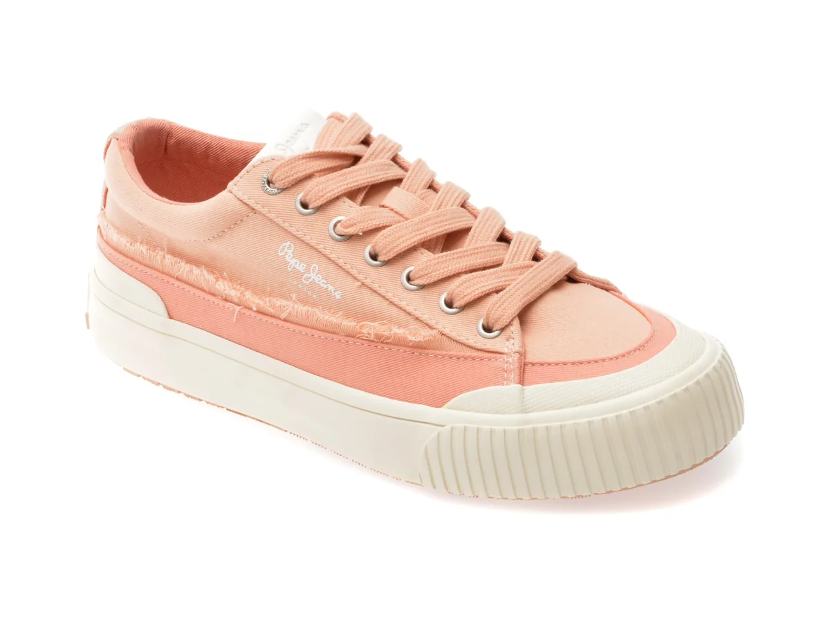 Pantofi Sport Pepe Jeans Roz, BEN FRESH, Din Material Textil