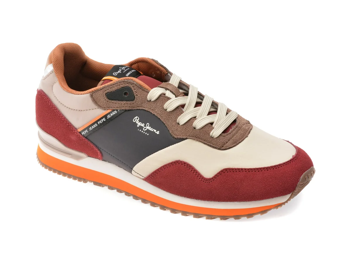 Pantofi Sport Pepe Jeans Multicolor, London Link, Din Material Textil