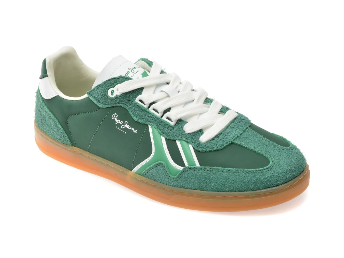 Pantofi Sport Pepe Jeans Verzi, Ball Fun, Din Material Textil