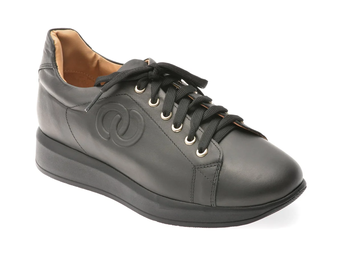 Pantofi Sport Flavia Passini Negri, P1, Din Piele Naturală