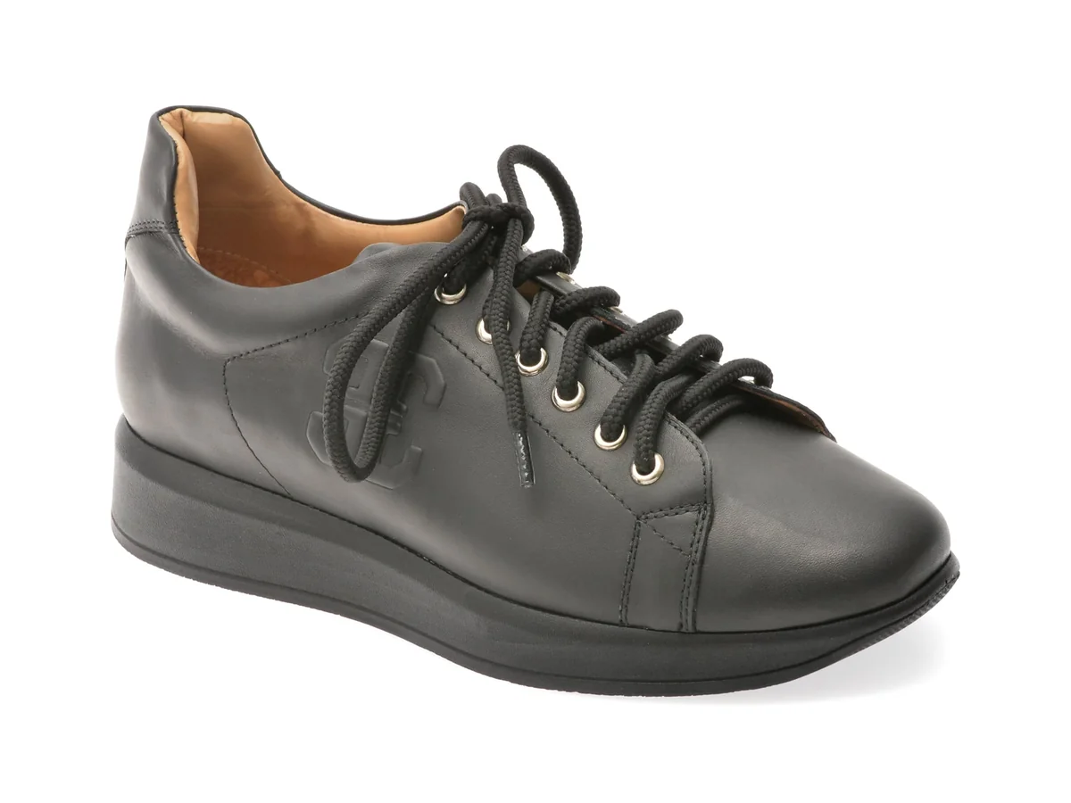 Pantofi Sport Flavia Passini Negri, P2, Din Piele Naturala