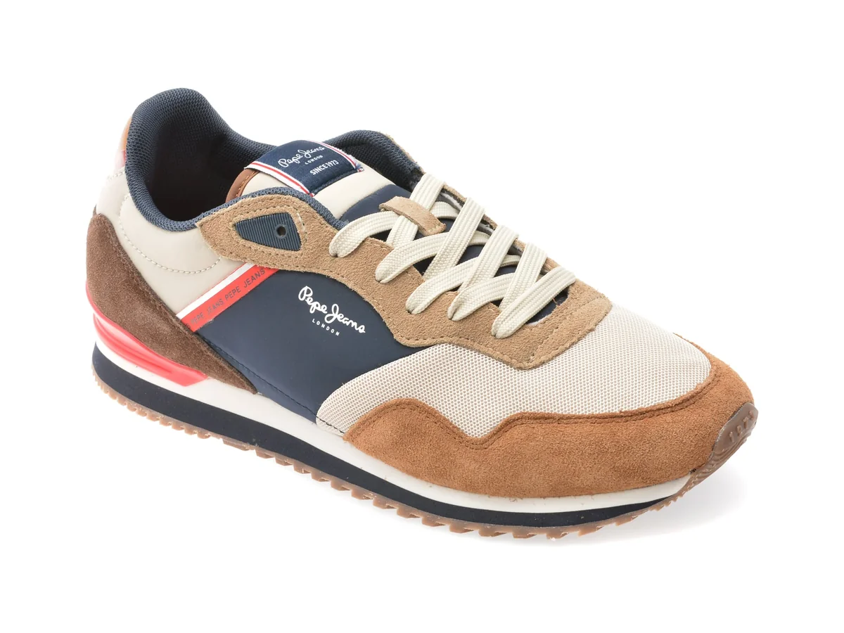 Pantofi Sport Pepe Jeans Multicolor, London Life, Din Material Textil