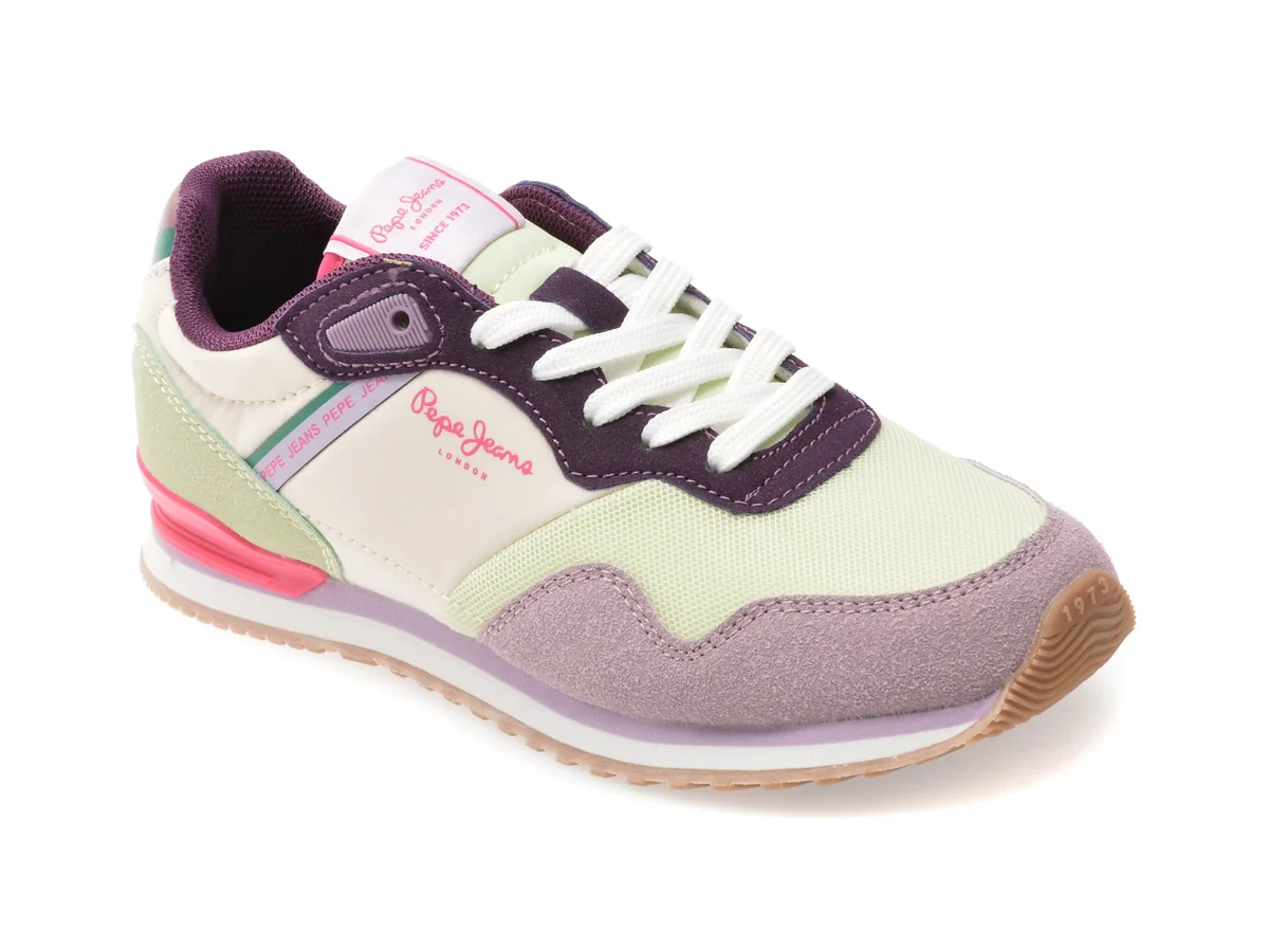 Pantofi Sport Pepe Jeans Multicolor, LONDON BAND, Din Material Textil