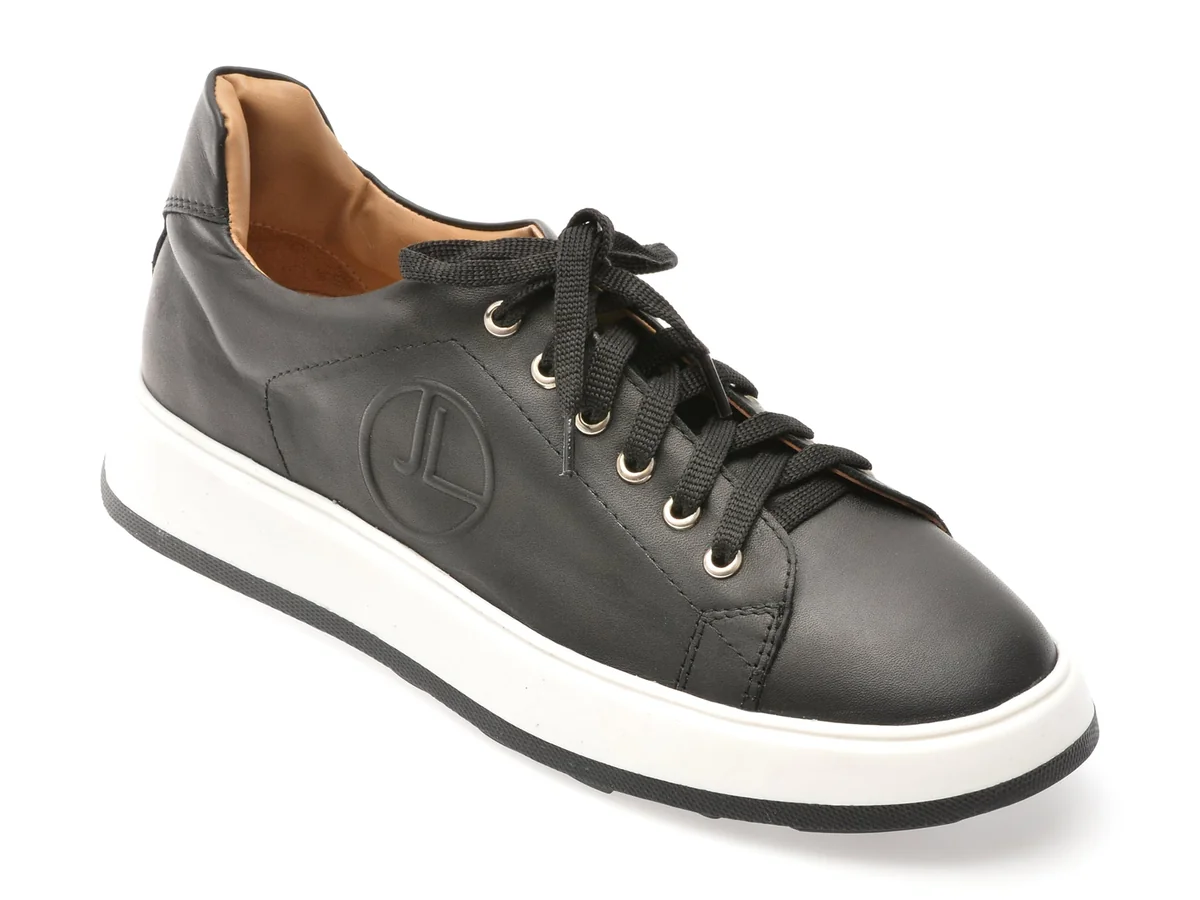 Pantofi Sport Flavia Passini Negri, T4, Din Piele Naturala