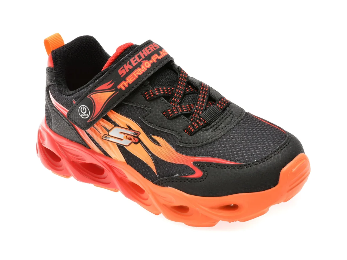 Pantofi Sport Skechers Negri, Thermo-Flash, Din Material Textil