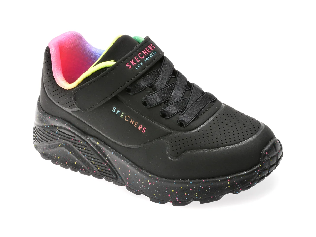 Pantofi Sport SKECHERS Negri, UNO LITE, Din Piele Ecologică