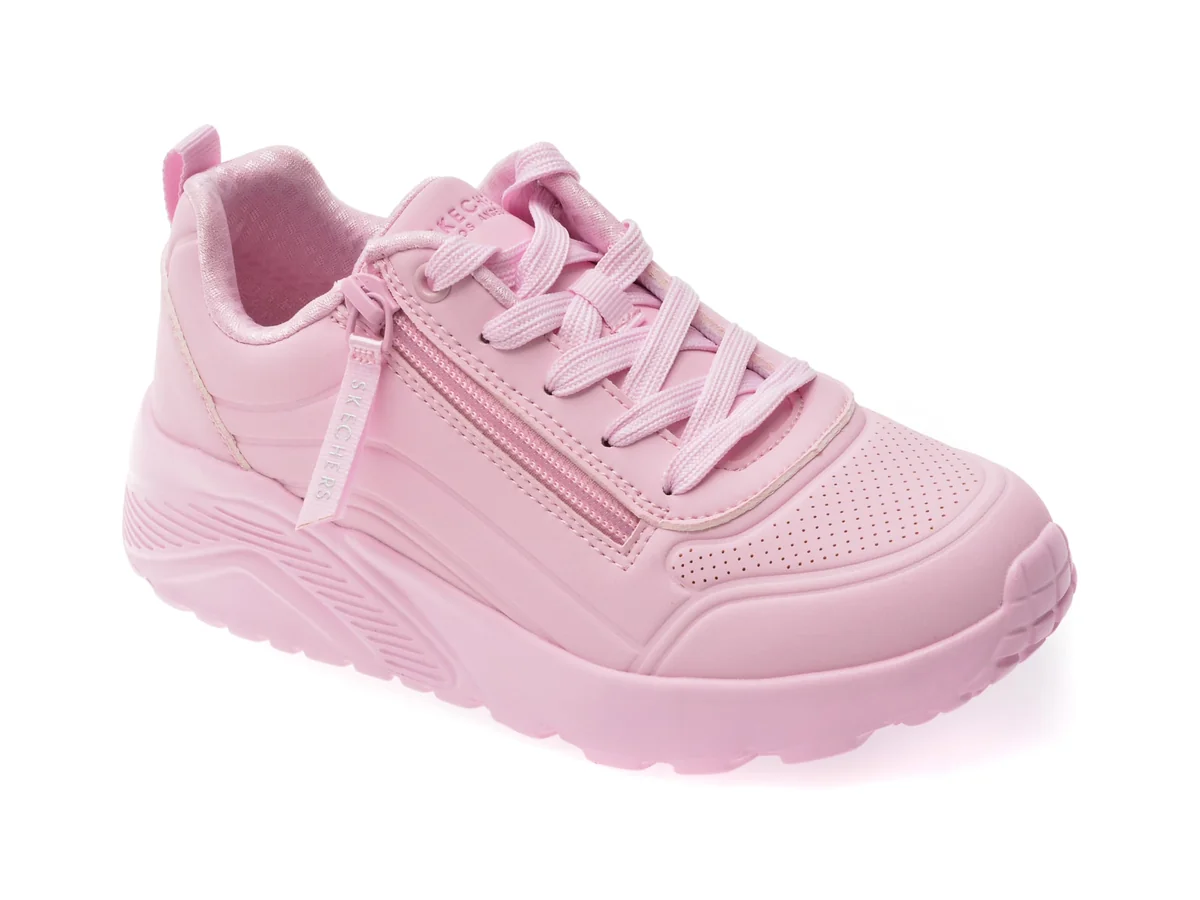 Pantofi Sport Skechers Roz, UNO LITE, Din Piele Ecologica