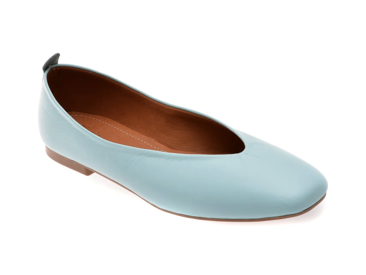 Balerini Flavia Passini Albastre, 2480, Din Piele Naturala