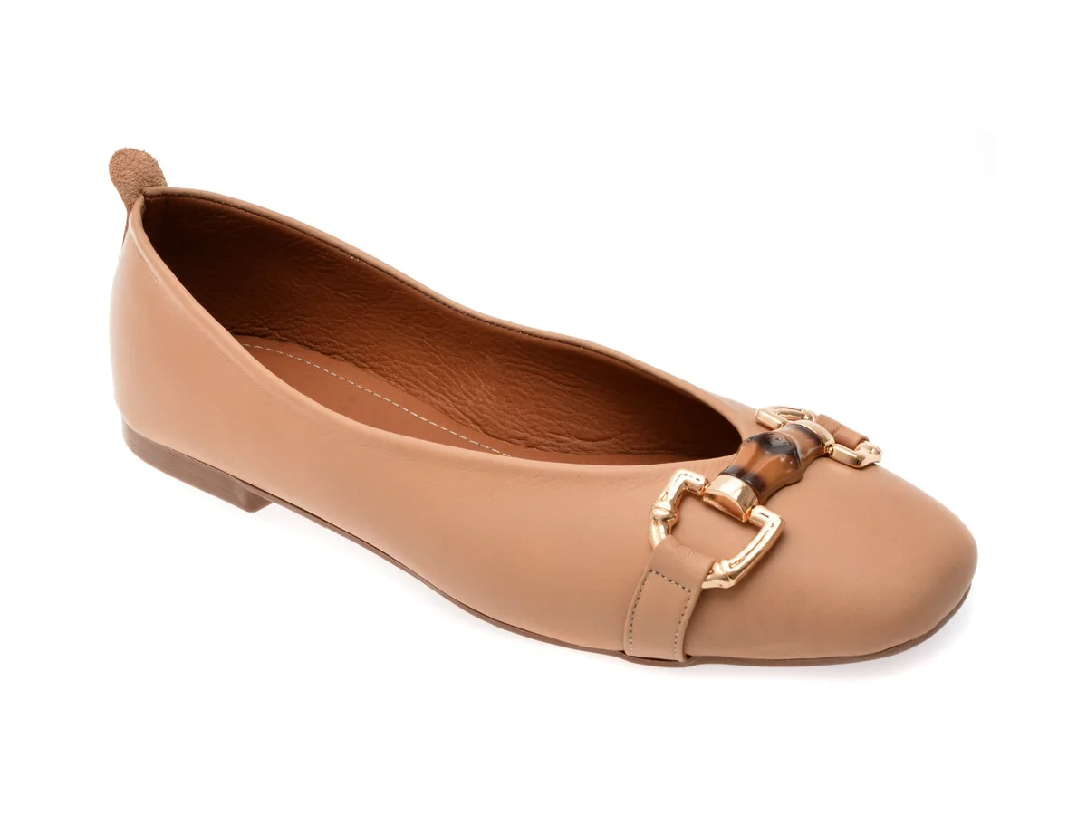 Balerini Gryxx Bej, 2553, Din Piele Naturala