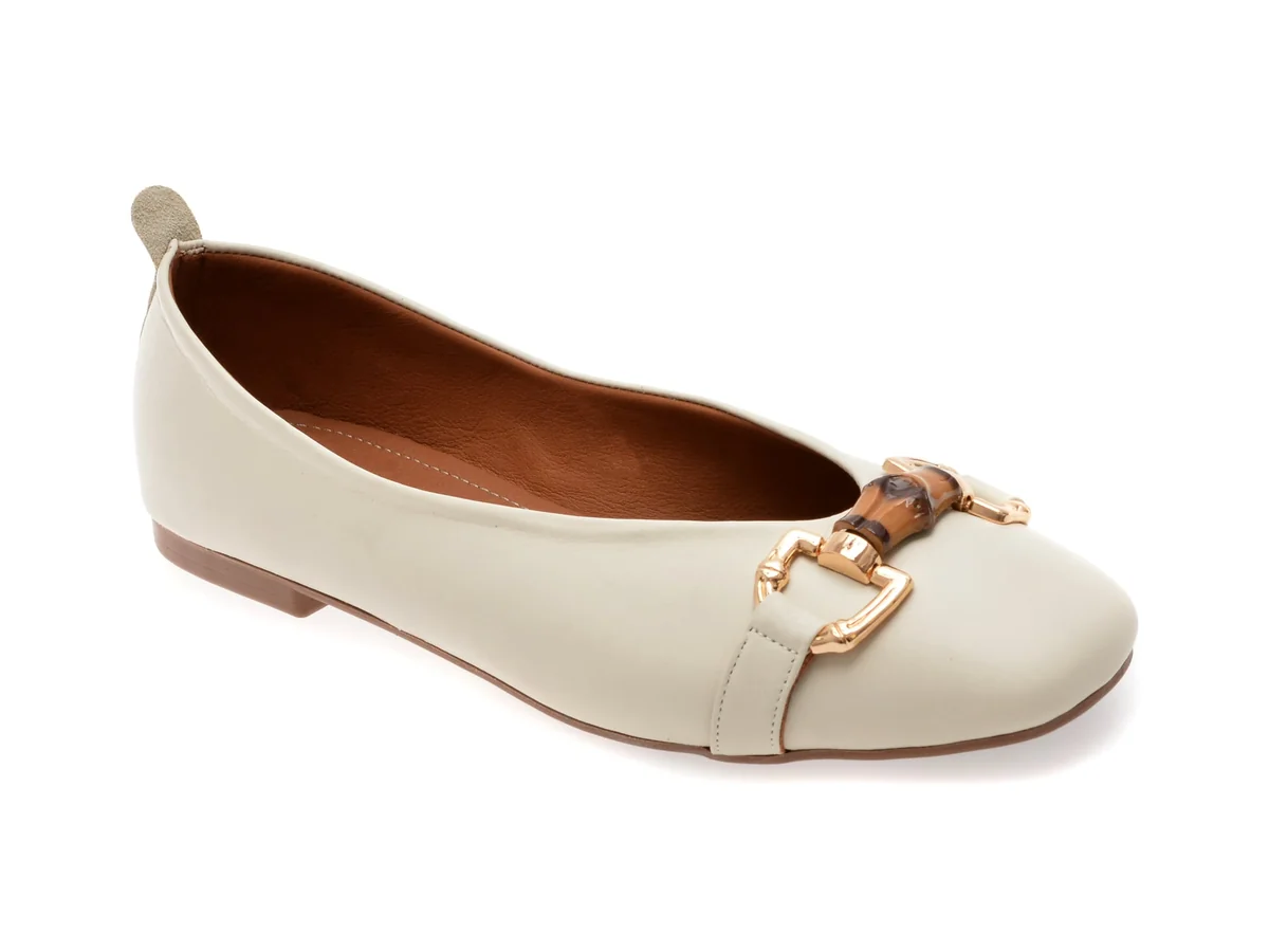 Balerini GRYXX Albi, 2553, Din Piele Naturala