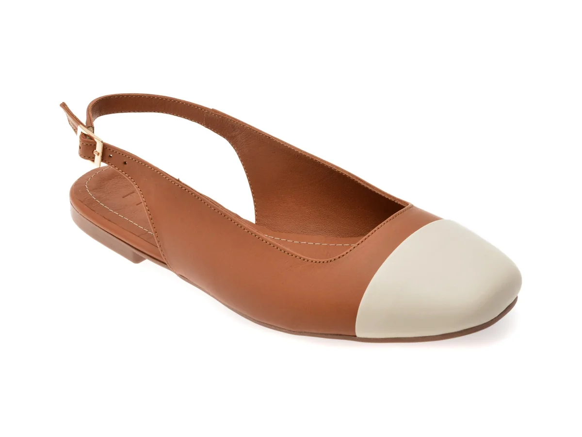 Pantofi Epica Maro, 2005, Din Piele Naturală