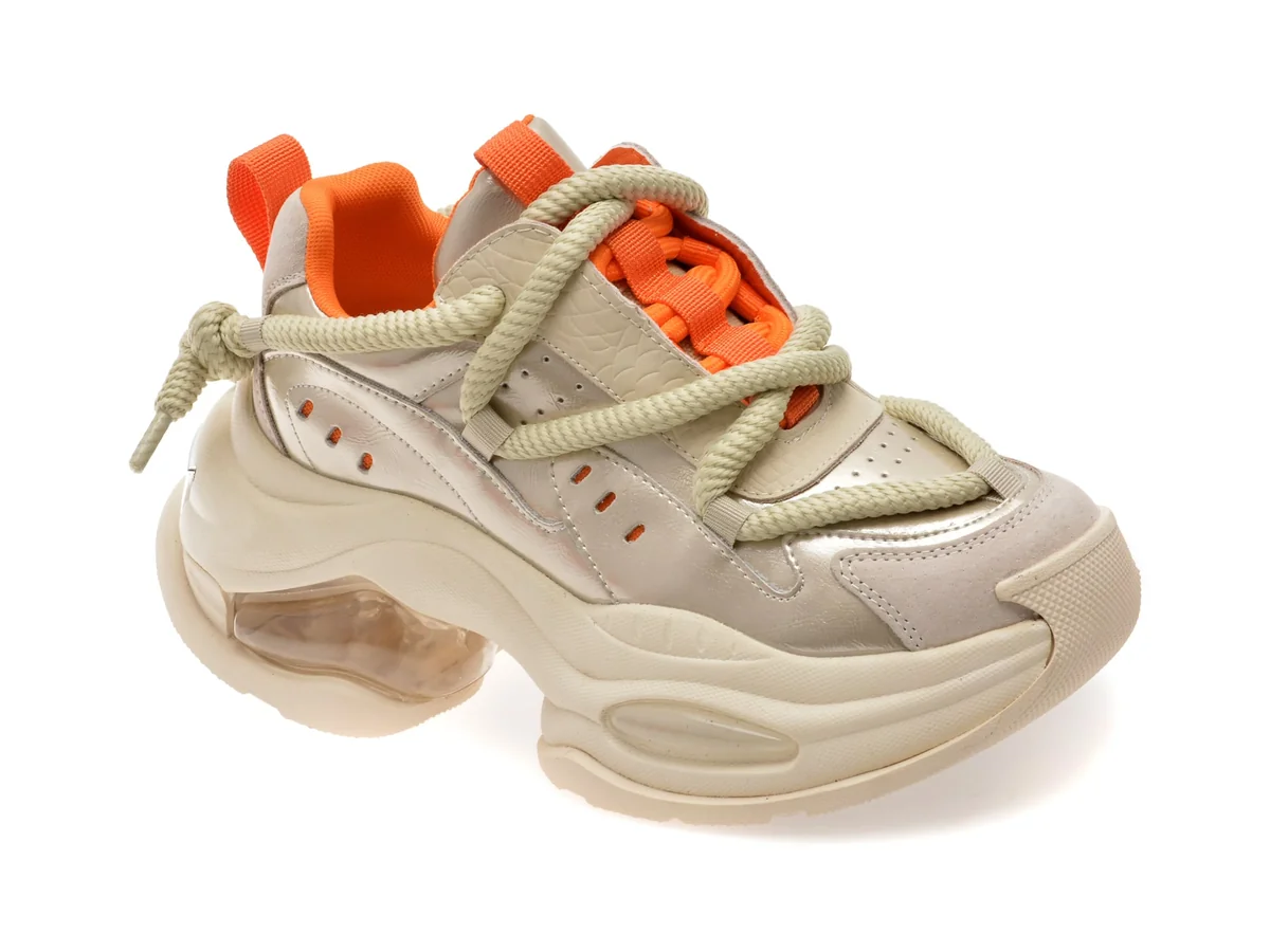 Pantofi Sport GRYXX Bej, 90861, Din Piele Ecologica